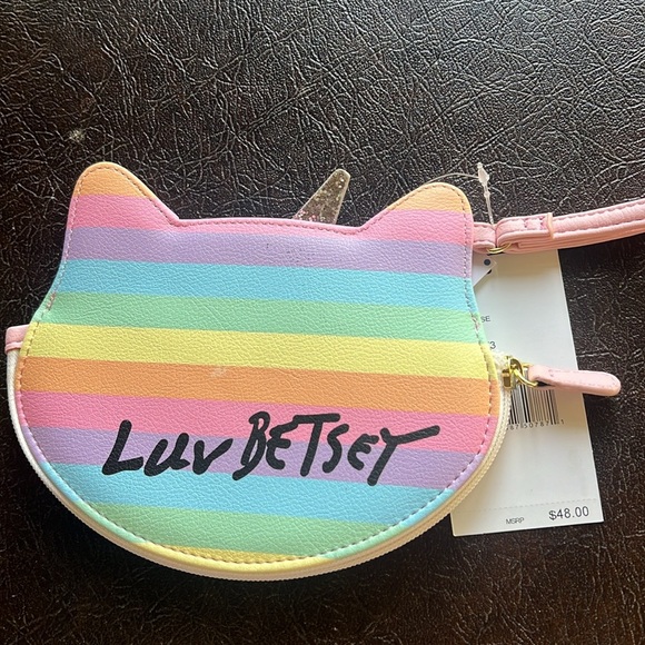 New rainbow unicorn Betsey Johnson Coin Purse - Picture 2 of 4
